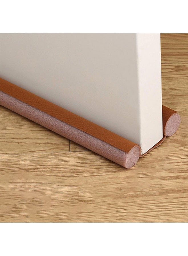 Under Door Draft Stopper,Wind-proof and Mosquito-proof Sponge Sealing Strip,Double-sided Energy Saving Door Weather Stripping Reduce Noise Window Breeze Blocker Adjustable Cuttable Door Sweeps Strip, Brown - Image 3