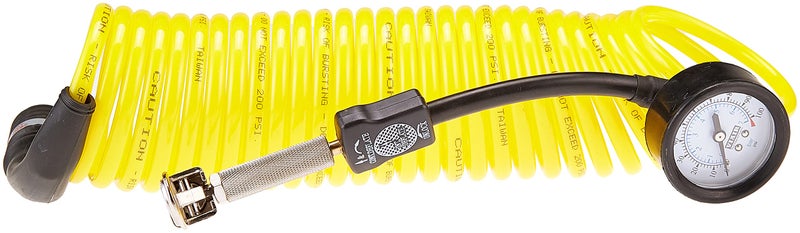 VIAIR 00025 5 in 1 DeflatorInflator with 25 Extension Coil Hose Yellow - Image 2