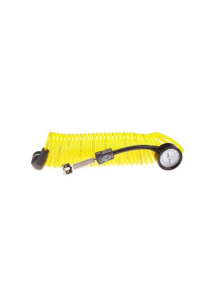 VIAIR 00025 5 in 1 DeflatorInflator with 25 Extension Coil Hose Yellow - Image 1