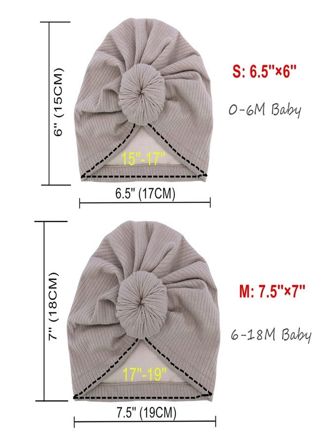 Sugarmelon Silky Satin Lined Turban Hat for Babies Infant Toddler Girls Boys Bonnet Newborn Cotton Beanie Little Kids Show Caps (0-6M,001 Rib Oat) - Image 4