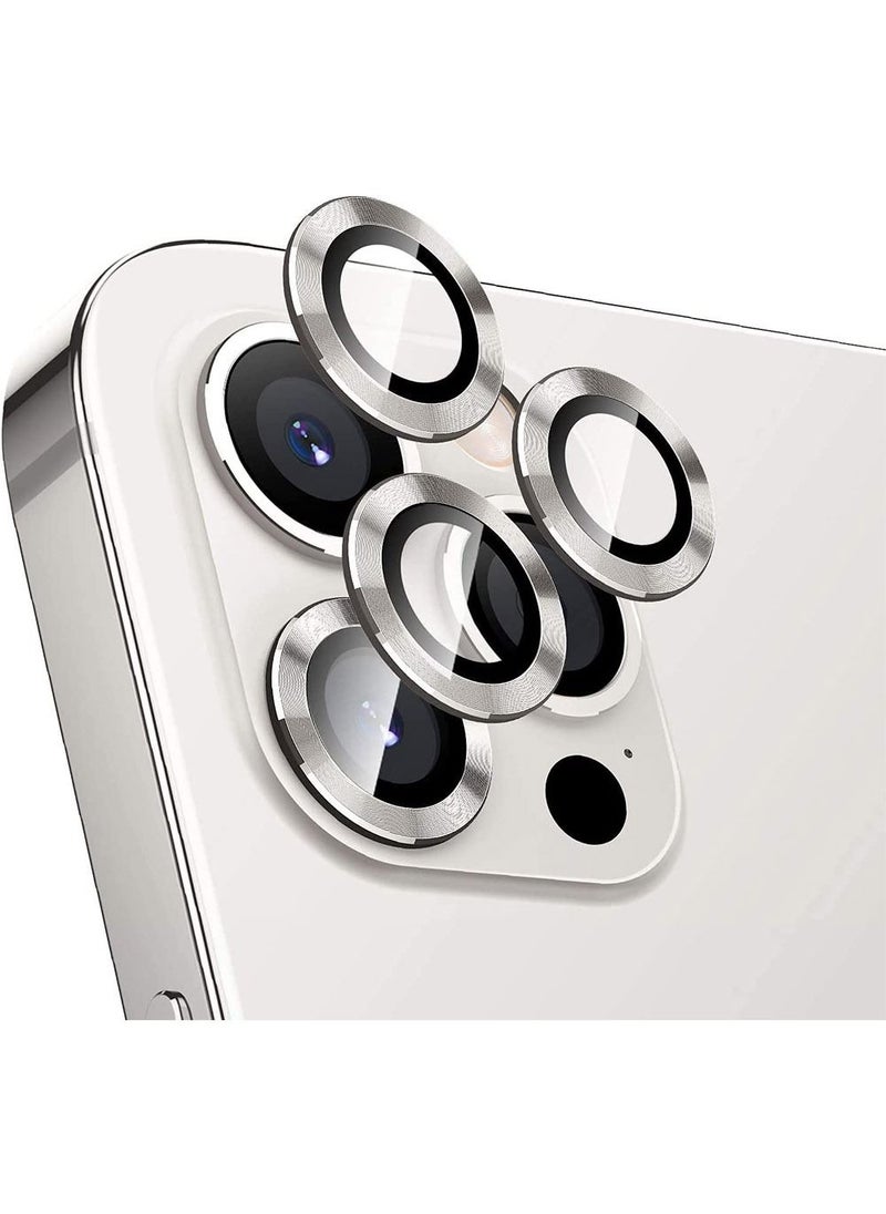 Muzz - Camera Glass Lens Protector Guard For iPhone 14 Pro Max / 14 Pro Silver - Image 1