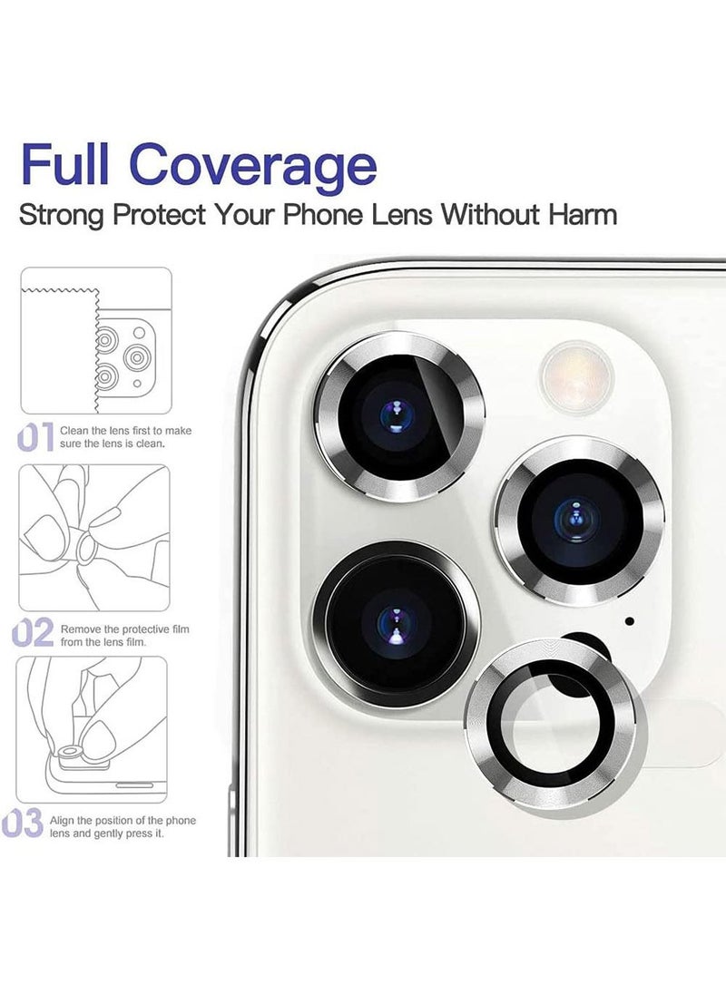 Muzz - Camera Glass Lens Protector Guard For iPhone 14 Pro Max / 14 Pro Silver - Image 1