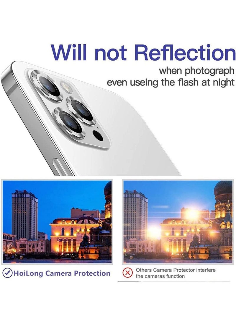 Muzz - Camera Glass Lens Protector Guard For iPhone 14 Pro Max / 14 Pro Silver - Image 1