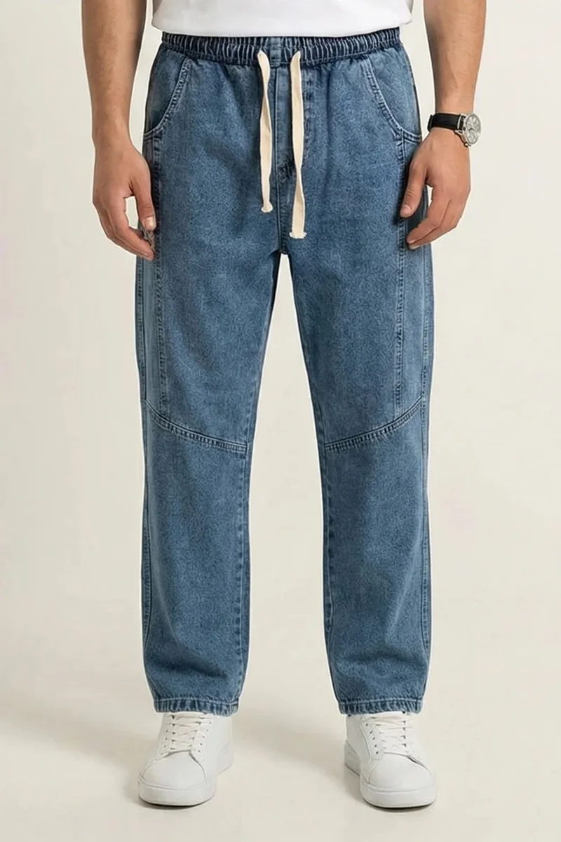 بيغ دارت BDART Baggy Denim Pants with Drawstring Waist