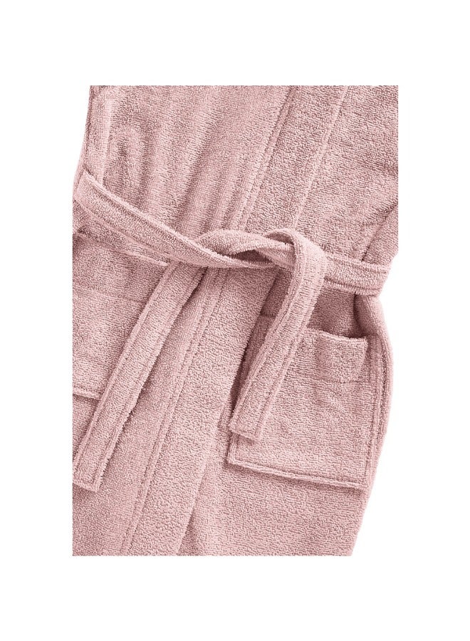 BYFT Daffodil (Baby Pink) Premium 12 Year Kids Hooded Bathrobe (125x133 Cm) Terry Cotton, Highly Absorbent and Quick dry, Hotel and Spa Quality Bathrobe for Boy and Girl-400 Gsm  - Image 2