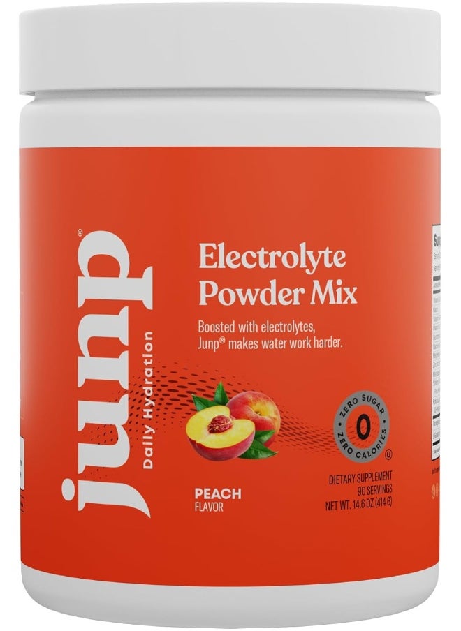JUNP JUNP Hydration Electrolyte Powder, Electrolytes Drink Mix Supplement, Zero Calories Sugar and Carbs, Kosher, Peach Flavor, 90 Servings  - Image 3