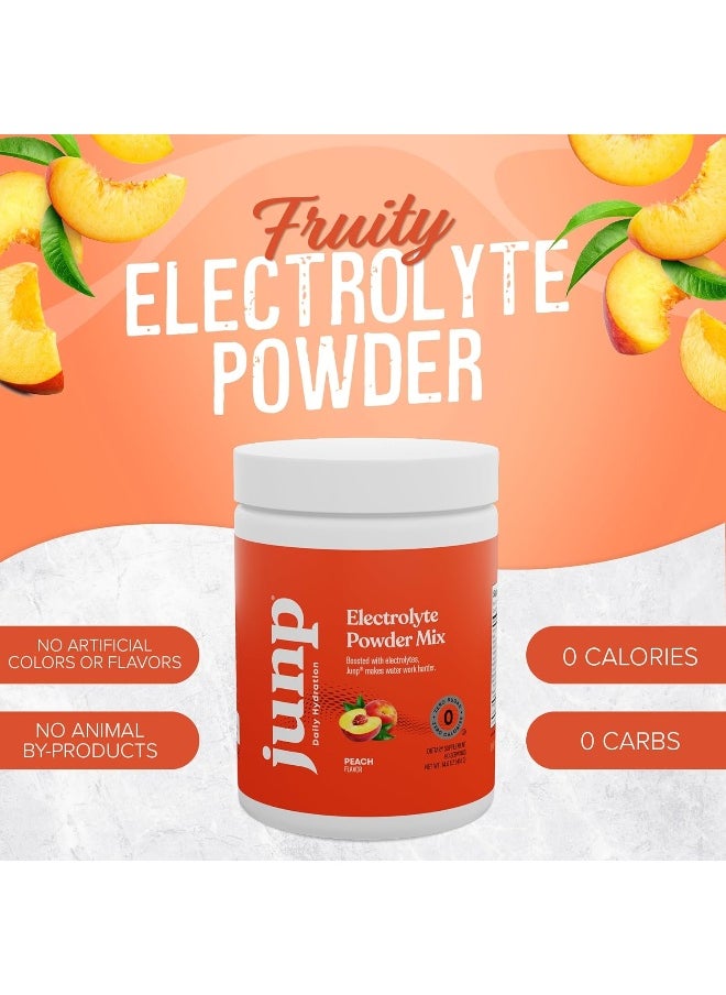 JUNP JUNP Hydration Electrolyte Powder, Electrolytes Drink Mix Supplement, Zero Calories Sugar and Carbs, Kosher, Peach Flavor, 90 Servings  - Image 4