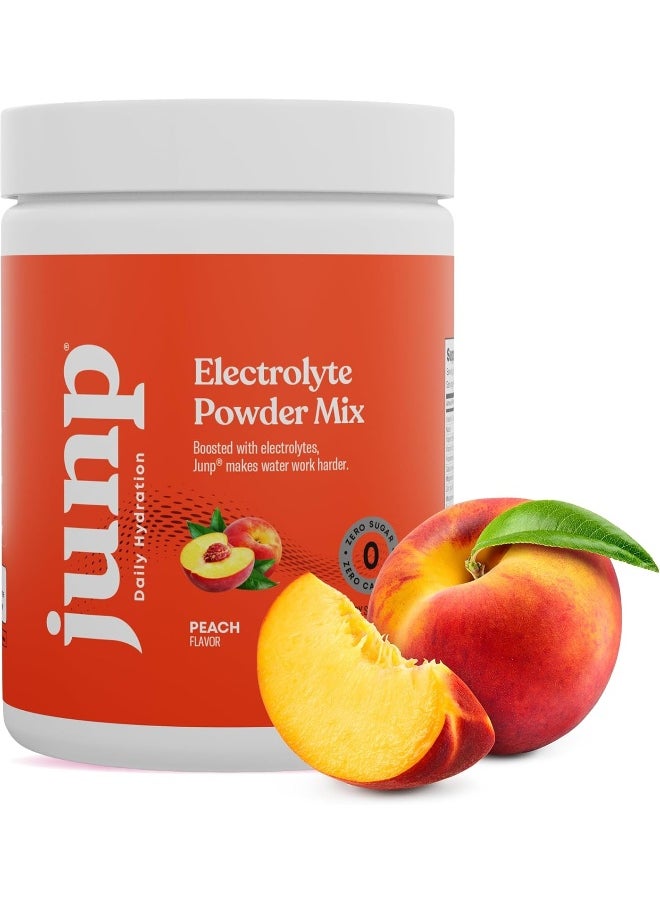JUNP JUNP Hydration Electrolyte Powder, Electrolytes Drink Mix Supplement, Zero Calories Sugar and Carbs, Kosher, Peach Flavor, 90 Servings  - Image 2
