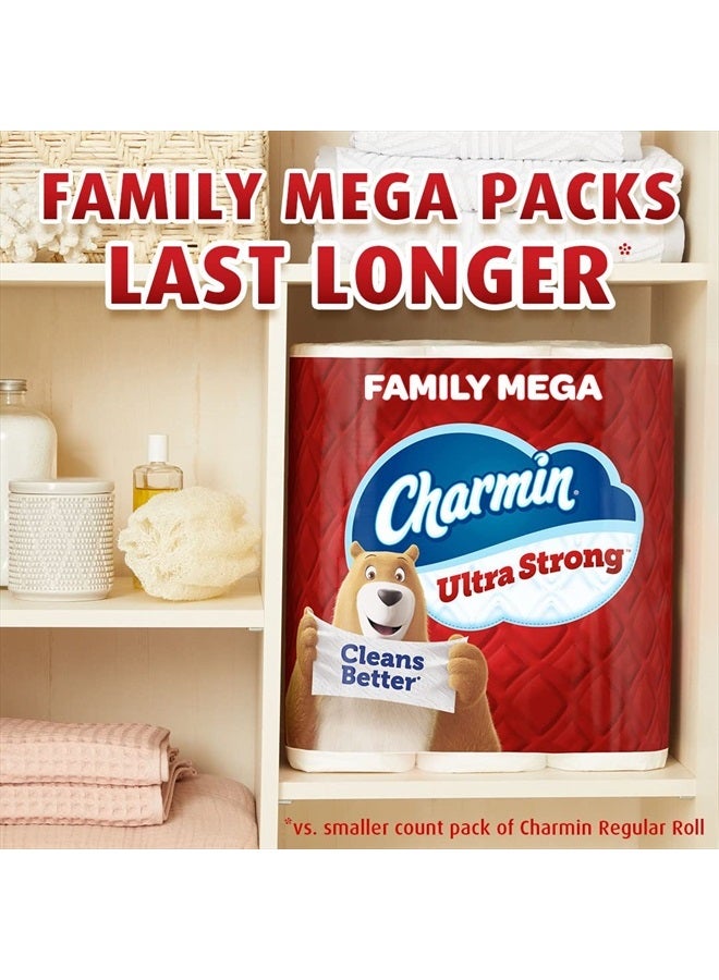 Charmin Ultra Strong Clean Touch Toilet Paper, 24 Family Mega Rolls = 123 Regular Rolls - Image 5