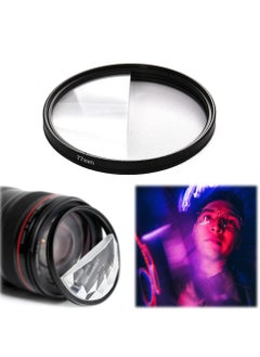 Generic 77mm Camera Lens Filter, Crystal Clear 77mm Glass Prism Camera Lens Filter - Capture Stunning Images with Variable Subjects - Essential SLR Photography Accessory (Half Blurring Effect)  - Image 1