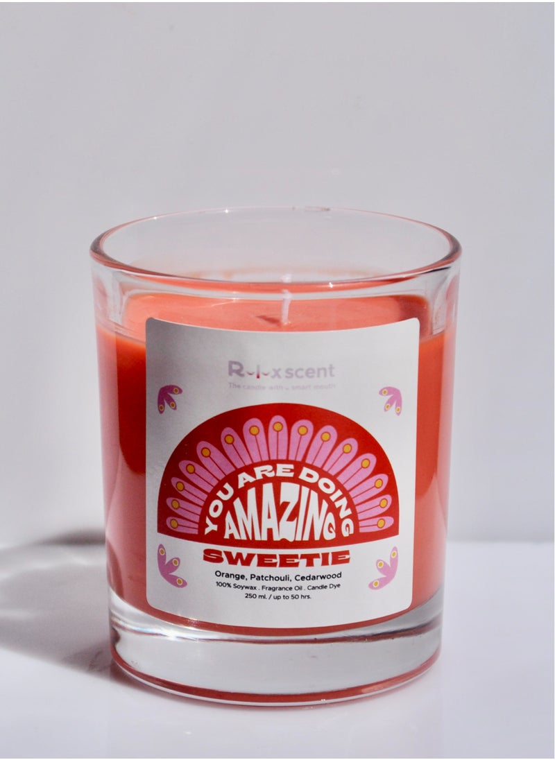 Relaxscent You're Doing Amazing Sweetie Cotton wick Candle 