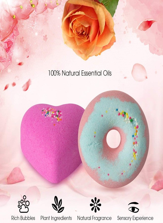 comfso 10 Bath Bombs for Kids, Bath Bomb Gift Set, Girls Bubble Bath Natural Bathbombs, Shea Butter Dry Skin Moisturize, Fizzy Spa for Her Mom Women Kid, Birthday Gifts - Image 4