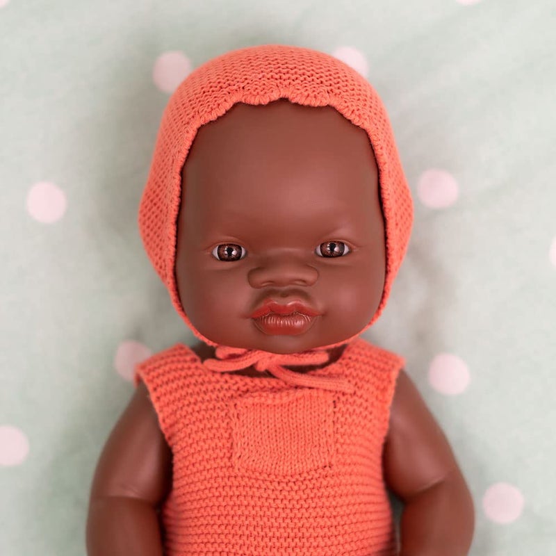 Miniland Educational - 12.63'' Anatomically Correct Newborn Baby Doll, African Boy - Image 2
