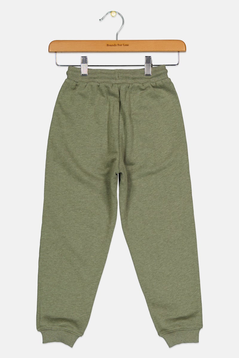 Reebok Kids Boy Sportswear Fit Outdoor Sweatpants, Sage Green - Image 2