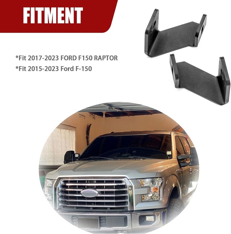 Wsays Ditch Light Brackets for F150 Raptor 2017-2023 & F150 2015-2023 - Image 4