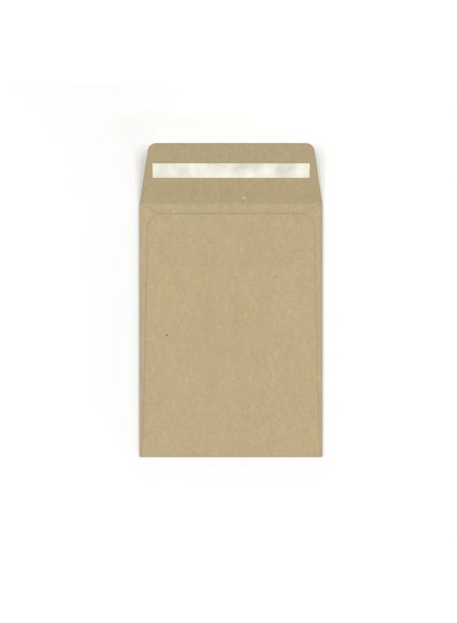 Merit 50 Pcs Merit Manila Pocket Envelopes 152x102MM-80 GSM Plain Brown - Image 1