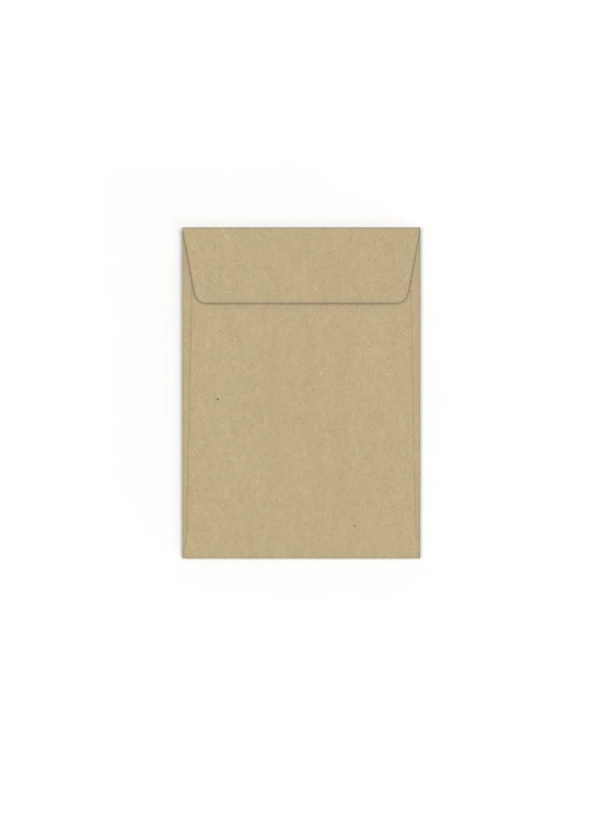 Merit 50 Pcs Merit Manila Pocket Envelopes 152x102MM-80 GSM Plain Brown - Image 2