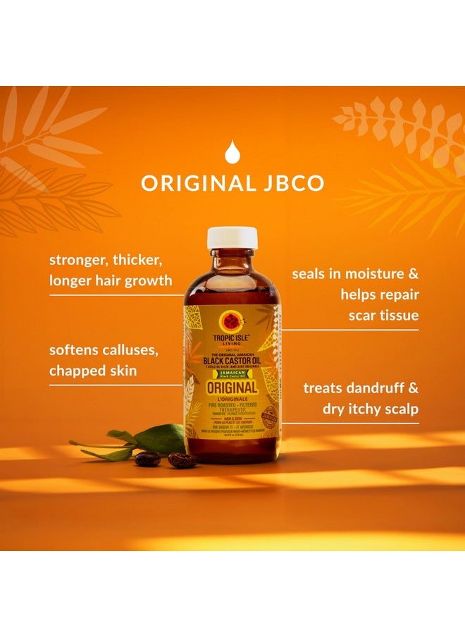 Tropic Isle Living - Jamaican Black Castor Oil 59ml | Rich in Vitamin E, Omega Fatty Acids and Minerals | For Hair Growth Oil, Skin Conditioning, Eyebrows & Eyelashes | Grow, Strengthen, Moisture & Repair - Image 1