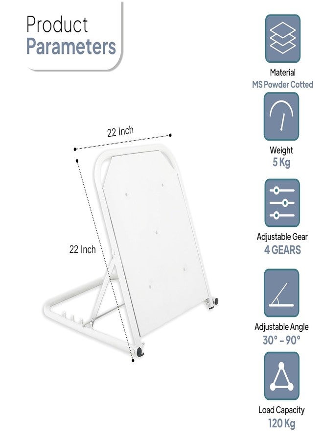 OTICA Adjuastable Hospital Metal Back Rest, Back Support for Patient, Ideal use at Home for bedridden Patient, Multifunction, Foldable & Portable (Metal Back Rest 55cm x 55cm) - Image 4