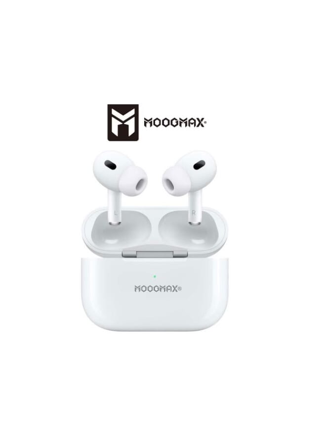 MOOGMAX Airpod pro TWS headphones with ANC noise cancellation feature, strong bass sound, and a clear microphone  - Image 2