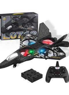 XIPH RC Aeroplane 2.4GHz Remote Controlled Floating Fighter Plane Quadcopter, RTF Toy for Beginners, Kids & Adults, with Colored Lights, USB Charging, One-Button 3D Roll, and 360° Surround Stunts  - Image 1