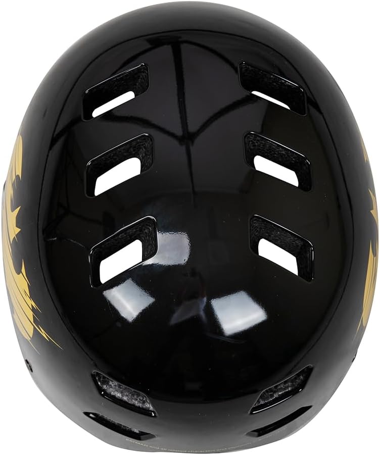 Spartan Batman MultiSport Helmet for Kids Ages 5–9 | Small Size 51–54cm | DC Superhero Bike, Skate & Scooter Safety Gear | Lightweight Shell with Air Vents & Adjustable Fit System | SP-9137 - Image 3