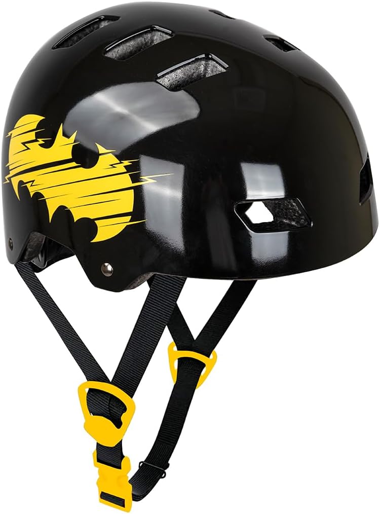 Spartan Batman MultiSport Helmet for Kids Ages 5–9 | Small Size 51–54cm | DC Superhero Bike, Skate & Scooter Safety Gear | Lightweight Shell with Air Vents & Adjustable Fit System | SP-9137 - Image 1