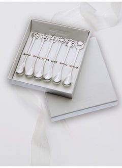 Bugatti 6-PIECES MOKA SPOONS SET IN GIFT-BOX COLOUR STEEL - FINISH SHINING  - Image 2