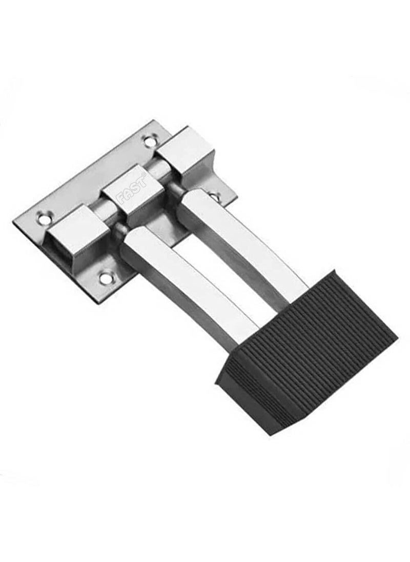 FAST FAST DSS02 SS Stainless Steel 4 Inch Heavy Square Door Stopper to Stop Door for Home and Office 2PCS  - Image 2