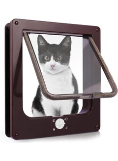 Brown Cat Flap with Magnetic 4-Way for Wood, Glass, PVC, for Cats and Small Dogs, Cat Door with Tunnel L 23.5*5 *27CM - pzsku/Z21104D1E9AEA4C5D94EEZ/45/_/1740831031/476ae609-a2c4-4a48-b08d-95d2189a48fd