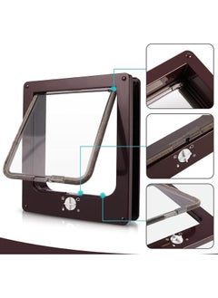 Brown Cat Flap with Magnetic 4-Way for Wood, Glass, PVC, for Cats and Small Dogs, Cat Door with Tunnel L 23.5*5 *27CM - pzsku/Z21104D1E9AEA4C5D94EEZ/45/_/1740831067/de102c5b-e3ae-4f37-a8b4-341a57bc98eb