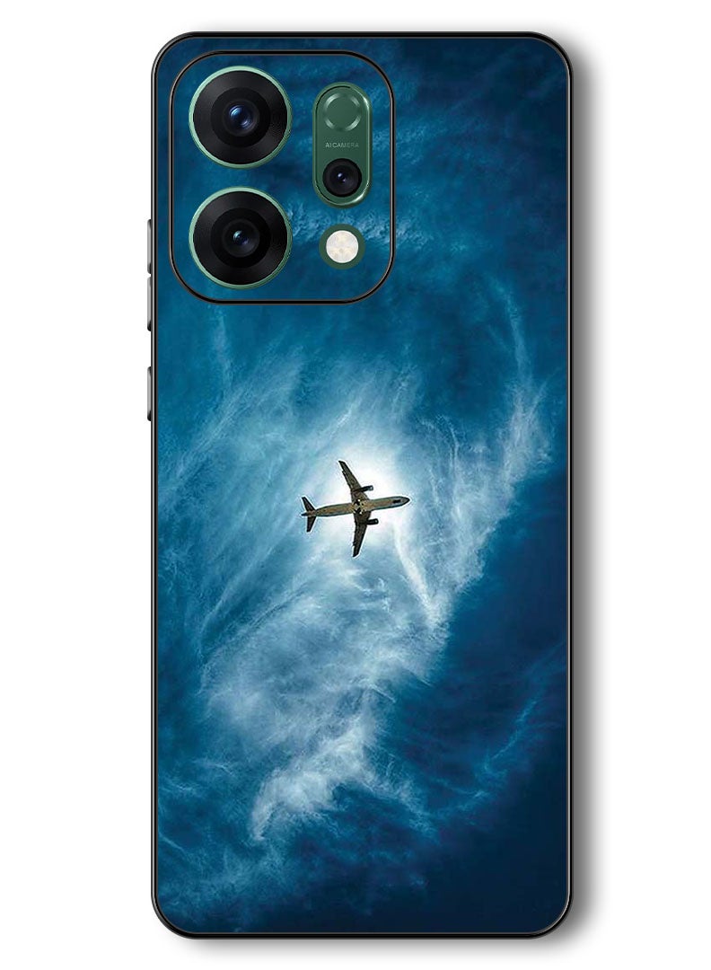 Theodor Case Compatible with Oppo Reno 14 6.59 Inch Protection Shockproof Bumper Cover Plane In The Sky - Image 1