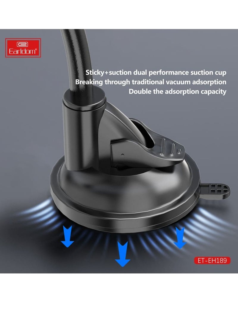 Earldom Magnetic car holder with mount on the windshield and grille , ET-EH189 Black - Image 3