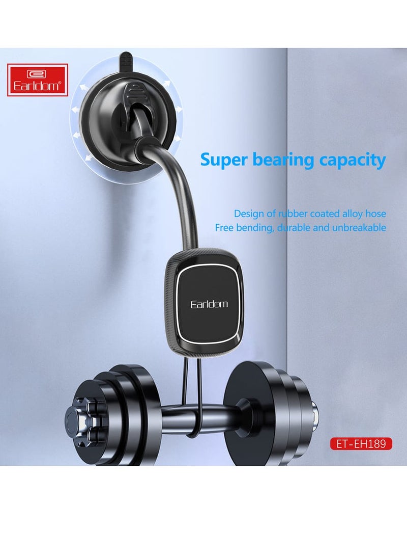 Earldom Magnetic car holder with mount on the windshield and grille , ET-EH189 Black - Image 5