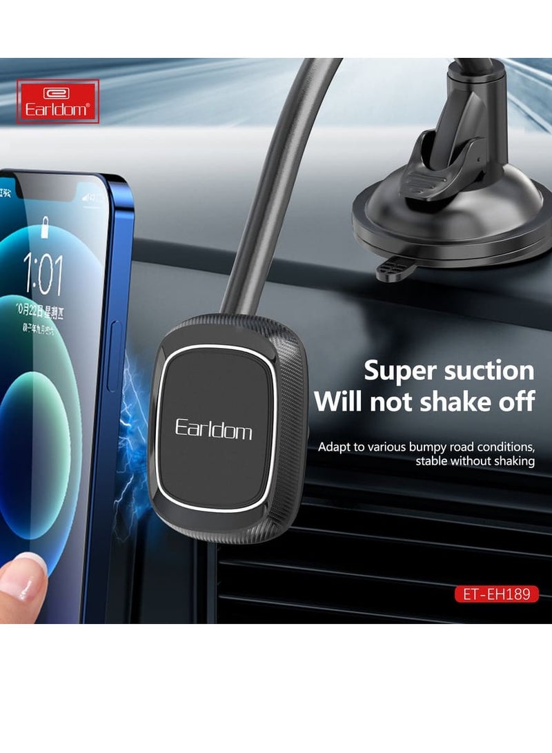 Earldom Magnetic car holder with mount on the windshield and grille , ET-EH189 Black - Image 4