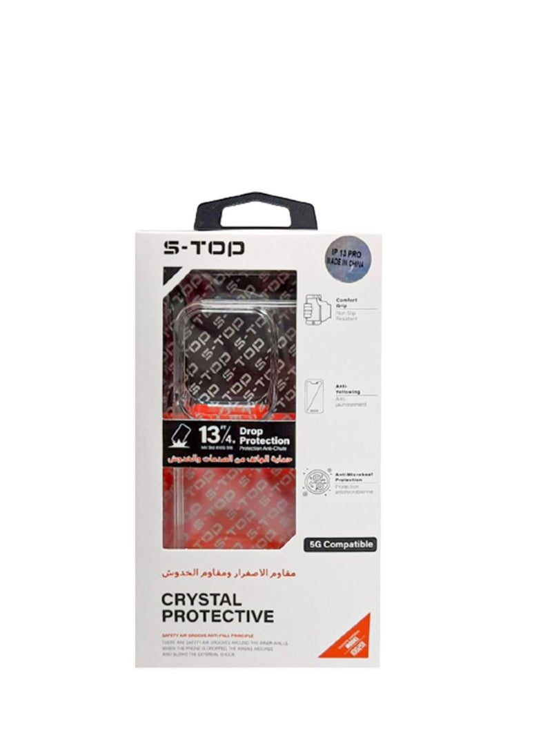 Scratch Resistant Back Grippy Protective Frames Classic Series Thermoplastic Polyurethane Hybrid Case Back Cover for iPhone 13 Pro Cover Clear