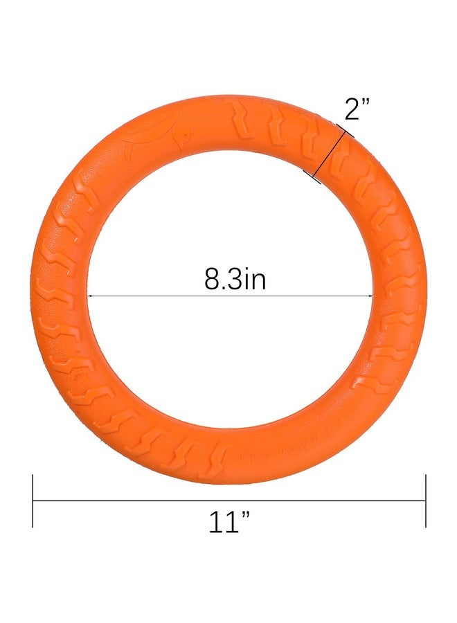 Leitee 2 Pack Dog Toys, Ring Toys Flying Discs for Small to Large Dogs - Training, Fetching, Floating, Teeth Cleaning (11 Inch) - Image 2
