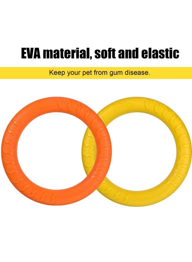 Leitee 2 Pack Dog Toys, Ring Toys Flying Discs for Small to Large Dogs - Training, Fetching, Floating, Teeth Cleaning (11 Inch) - Image 4
