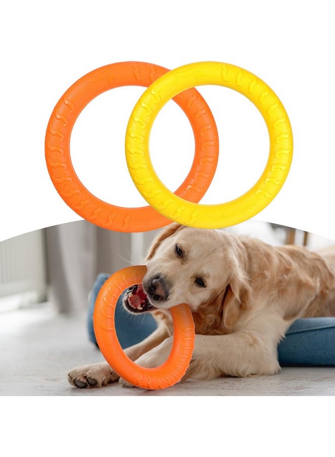 Leitee 2 Pack Dog Toys, Ring Toys Flying Discs for Small to Large Dogs - Training, Fetching, Floating, Teeth Cleaning (11 Inch) - Image 1
