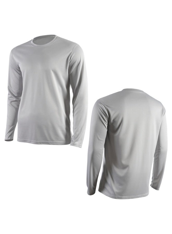 Lightweigt Quick Dry Men Marathon Running Long Sleeve T-shirt Breathable Training Exercise Fitness Tops - Image 1