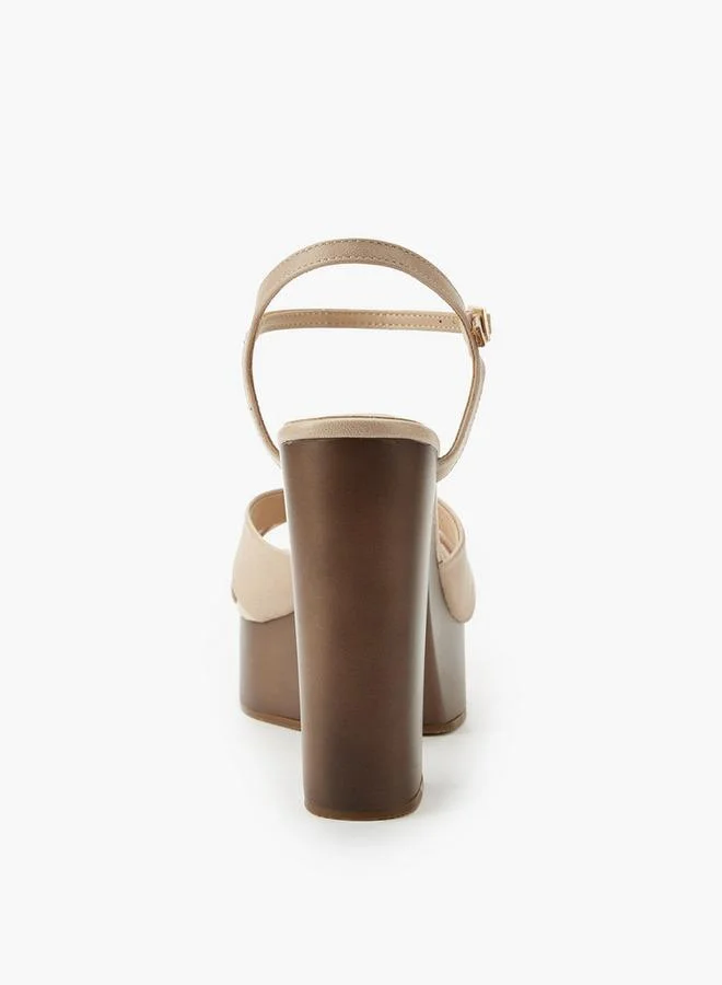 Surestep NUDE Women Platform Heel Sandals for Women | Best Price UAE