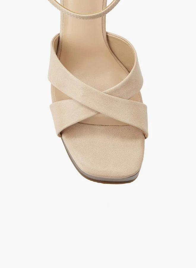 Surestep NUDE Women Platform Heel Sandals for Women | Best Price UAE