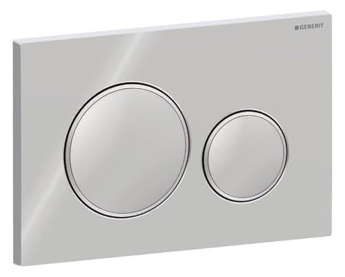Geberit G115882KH1 Sigma 20 Dual Flush 1.6 / .8 GPF Actuator Plate Polished Chrome/Matte Chrome - Image 1