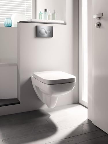 Geberit G115882KH1 Sigma 20 Dual Flush 1.6 / .8 GPF Actuator Plate Polished Chrome/Matte Chrome - Image 2