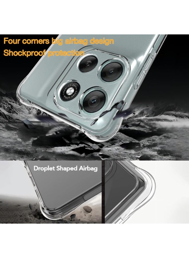 ChicVibe Clear Case for Motorola Moto G56 5G Clear TPU Four Corners Protection Back Cover Transparent Soft funda - Image 2