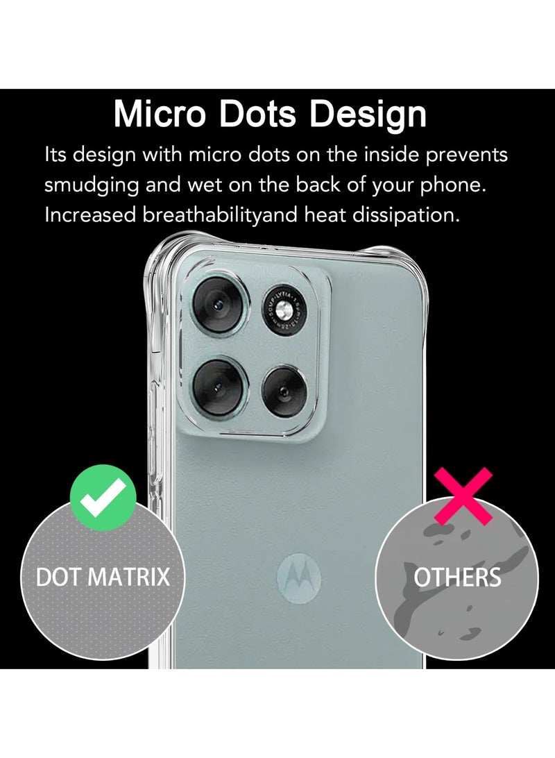ChicVibe Clear Case for Motorola Moto G56 5G Clear TPU Four Corners Protection Back Cover Transparent Soft funda - Image 5