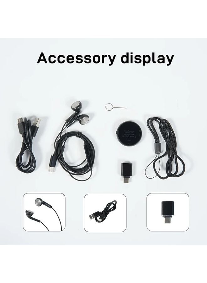 64GB Portable Voice Control Recorder HD Noise Canceling Type C Charging MP3 Player - Image 5