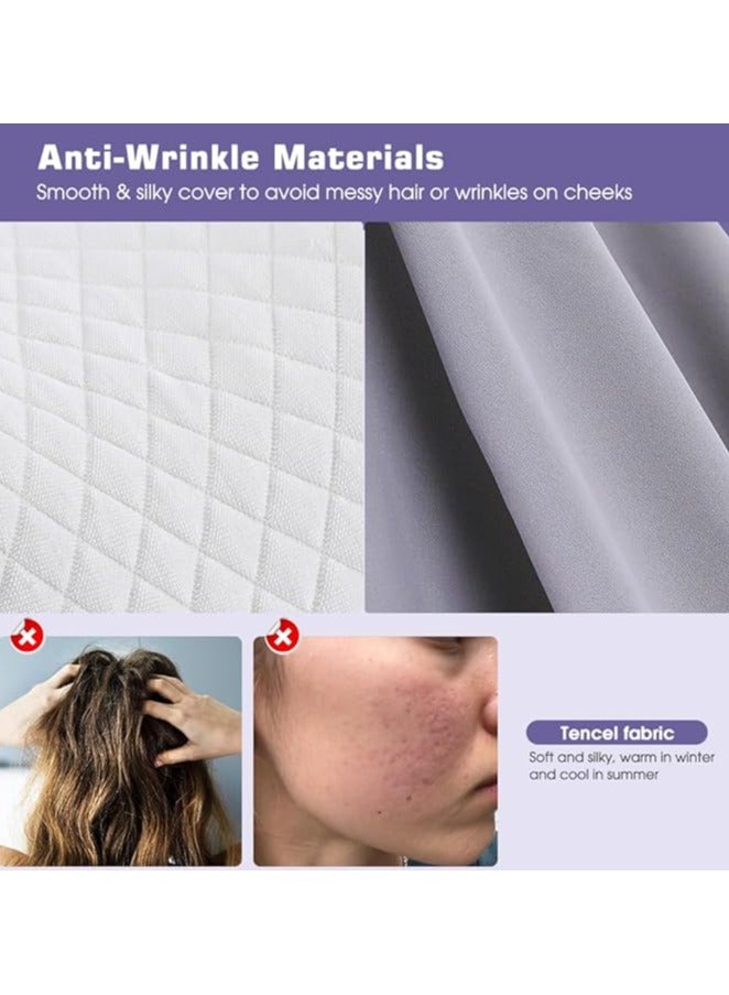 ج ت س آ ل وسادة طبية ميموري فوم لتقويم الرقبة على شكل فراشة – مريحة للرقبة والكتفين، غطاء قابل للغسل + قناع عين للنوم مجاناً – مناسبة للنوم على الجانب، الظهر والبطن - Image 4