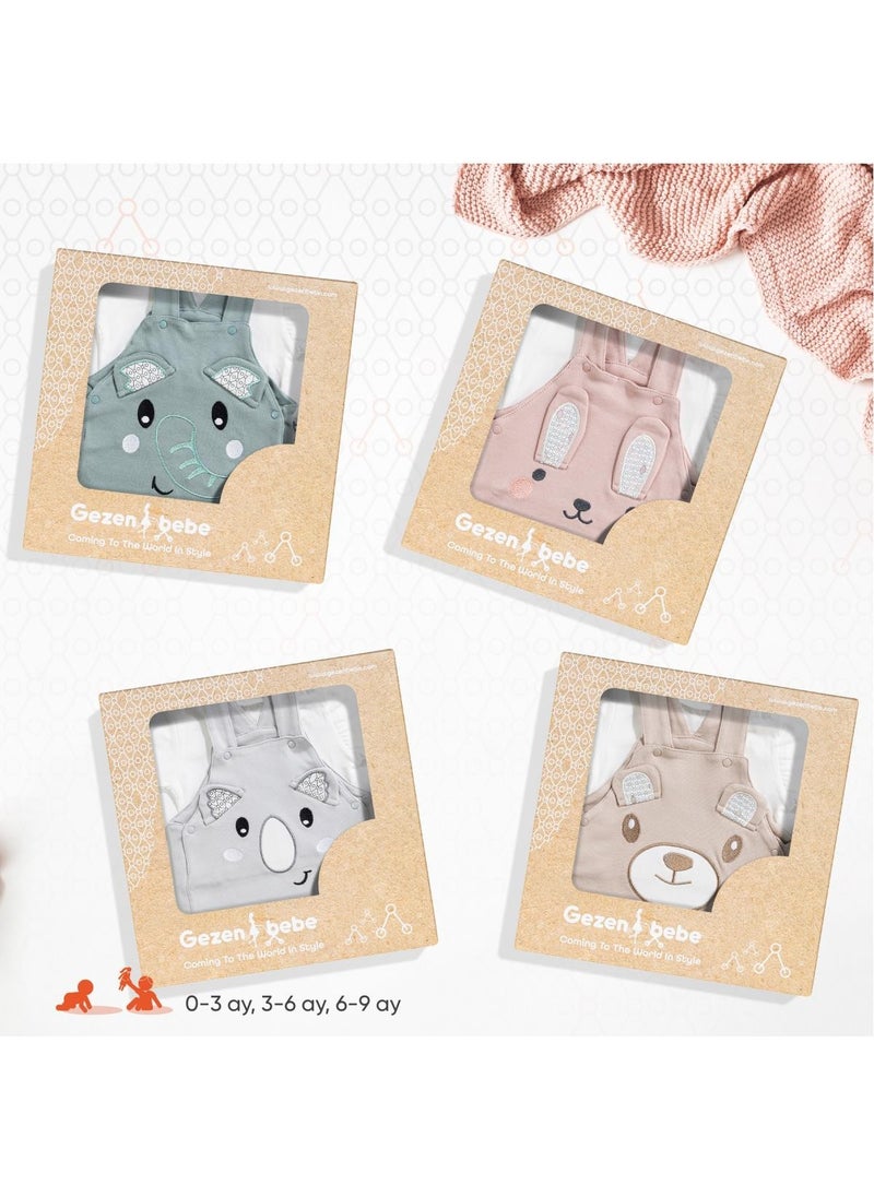 Gezenbebe - Hero Short Sleeve Baby T-Shirt & Embroidered Swimsuit Set Elephant - Image 1
