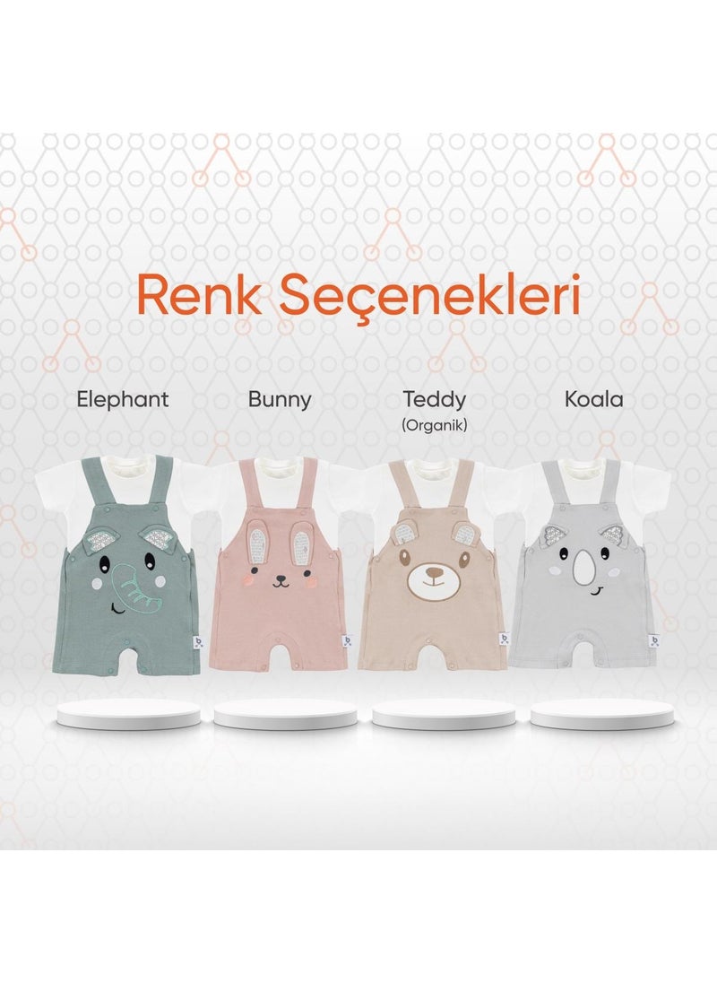 Gezenbebe - Hero Short Sleeve Baby T-Shirt & Embroidered Swimsuit Set Elephant - Image 1